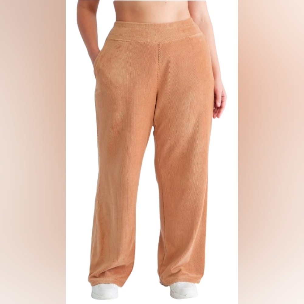 NWT Calvin Klein Ribbed Wide Leg Pants 2X - Picture 4 of 15